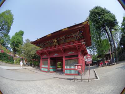 03 FISH-EYEで撮影した根津神社 (切り取りなし)