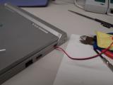 modded DC input socket on Casio Cassiopeia Fiva MPC-205
