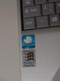 Transmeta Crusoe Logo sticker on Casio Cassiopeia Fiva MPC-205
