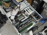 Inside Amiga A4000T, exposing Zorro III connectors