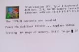 Fujitsu S-4/IX (SPARCstation IPX clone) boot screen