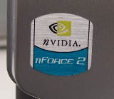 nForce2 logo sticker