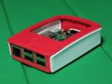 Raspberry Pi 2 Model B in the official case