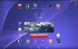 Home screen screenshot on Sony SO-03E with SGP321 ROM (KitKat 4.4.4)